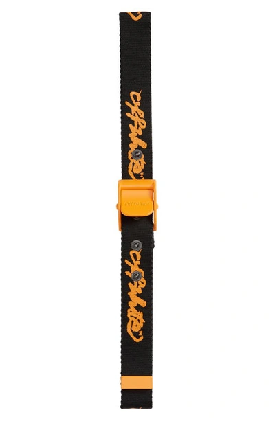 Off-white Script Logo Industrial Belt In Black