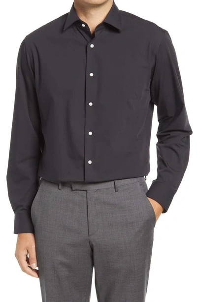 Nordstrom Tech-smart Dress Shirt In Black