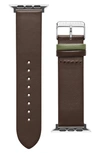 TED BAKER COLORBLOCK LEATHER 22MM APPLE WATCH® WATCHBAND,BKS42F136B0