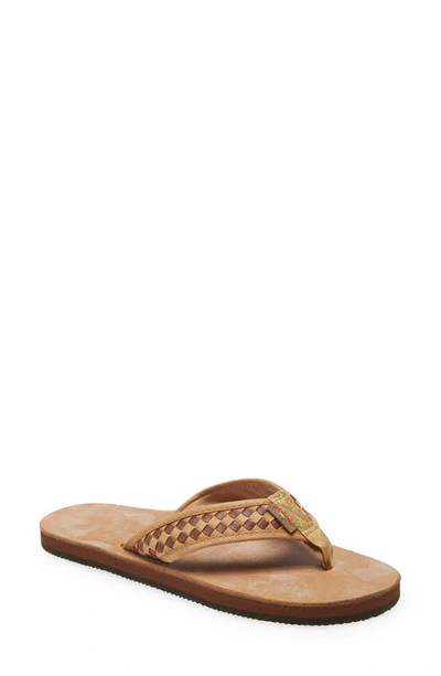 Rainbowr Bentley Flip Flop In Buckskin