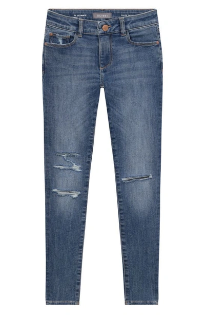 Dl Kids' Chloe Ripped Skinny Jeans In Nebulous Distressed