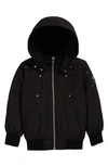 Moose Knuckles Kids' Little Boy's & Boy's Down Puffer Bomber Jacket In Black