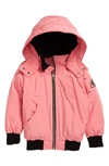Moose Knuckles Kid's Detachable-hooded Bomber Jacket, Size Xxs-xl In Arctic Rose