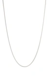 Nordstrom Cuban Chain Necklace In Rhodium