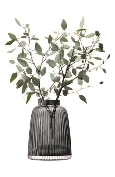 Lsa Pleat Vase In Grey