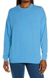 Alo Yoga Soho Pullover In Cafe Blue