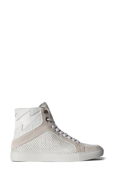 Zadig & Voltaire Flash High-top Sneakers In White