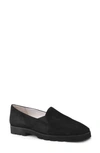 Amalfi By Rangoni Giostra Loafer In Black Cashmere Suede