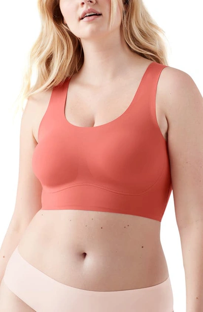 True & Co. True Body Lift + Scoop Neck Wireless Bra In Desert Rose