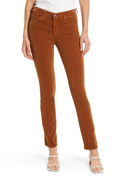 Ag 'prima' Corduroy Skinny Pants In Clay Stone