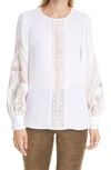 KOBI HALPERIN VIVIANNE SILK BLOUSE,KF1B30-11