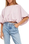 English Factory Dolman Sleeve Crop Top In Dusty Rose