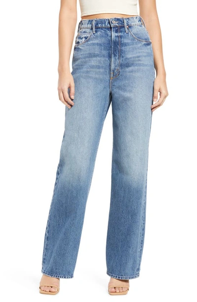 Mother High Waist Tunnel Vision Sneak Jeans In Take Me Higher In Blue