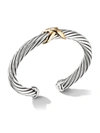 David Yurman X Crossover Bracelet With 14k Yellow Gold