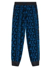 Kenzo Jogging Pants With Monogram Logo In Ink