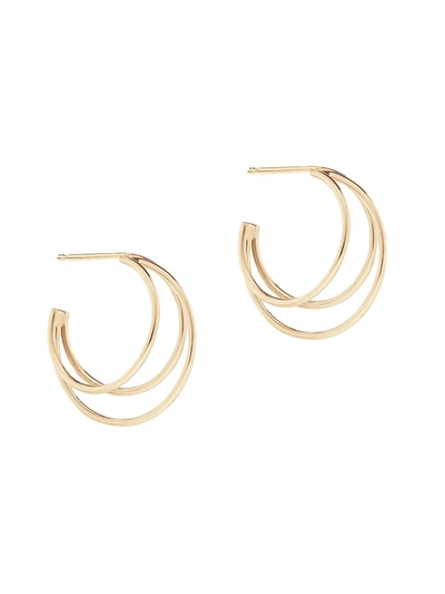 Lana 14k Yellow Gold Triple Wire Hoops
