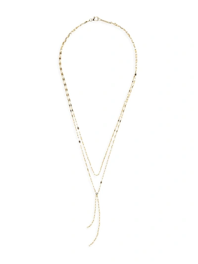 Lana Jewelry 14k Yellow Gold Reverse Blake Necklace