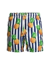 MC2 SAINT BARTH MEN'S PINEAPPLE STRIPE SWIM TRUNKS,400014706971