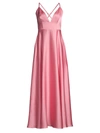 FAME AND PARTNERS EILIDH PLUNGE A-LINE GOWN,400014625365