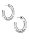 IPPOLITA WOMEN'S 925 CLASSICO THICK HAMMERED OVAL HOOP EARRING,400014922428