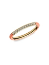 Ippolita 18k Gold Carnevale Stardust Diamond And Ceramic Ring In Pink