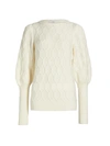 Co Wool-blend Pullover Sweater In Ivory