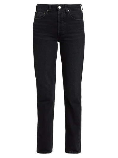 Co High-rise Jeans In 011 Washed Black