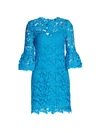 MONIQUE LHUILLIER WOMEN'S FLORAL LACE MINI-DRESS,400015047098