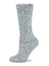 Barefoot Dreams Cozychic Heathered Socks In Dusk White