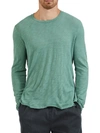 Atm Anthony Thomas Melillo Distressed Long Sleeve T-shirt In Sea Glass