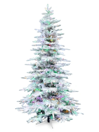 Fraser Hill Farms 12-foot Flocked Mountain Pine Christmas Tree