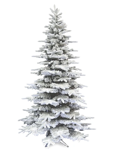 Fraser Hill Farms 10-foot Flocked Mountain Pine Christmas Tree
