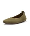 Fitflop Women's Allegro Tonal Knit Ballerinas Women's Shoes In Ss21 Olive Branch