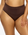 Paramour Plus Size Body Smooth Seamless Brief Panty In Cocoa