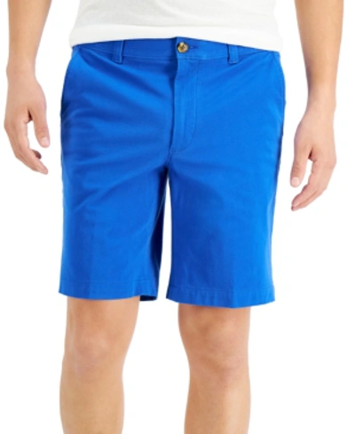 Club Room Men's Regular-fit 9" 4-way Stretch Shorts, Created For Macy's In Laser Blue