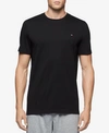 Tommy Hilfiger Crewneck Cotton Tee In Black