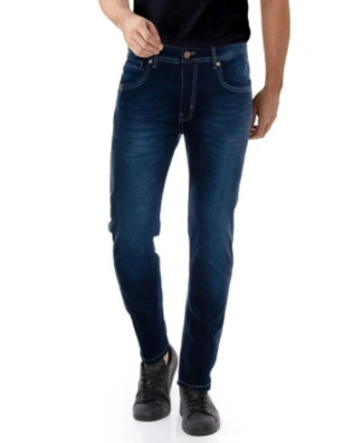 X-ray Men's Stretch 5 Pocket Skinny Jeans In Indigo