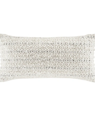White Sand Haven Pillow Lumbar Decorative Throw Pillow, 14" X 30" Bedding In White