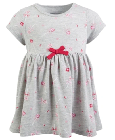 First Impressions Kids' Baby Girls Lollipop Tunic, Created For Macy's In Stormy Grey Hth