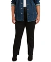 Levi's Trendy Plus Size 724 High-rise Straight-leg Jeans In Soft Black
