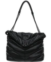Steve Madden Bbrita Quilted Chain Handle Shoulder Bag In Black In Black
