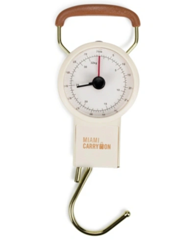 Miami Carryon Mechanical Luggage Scale With Tape Measure In Champagne
