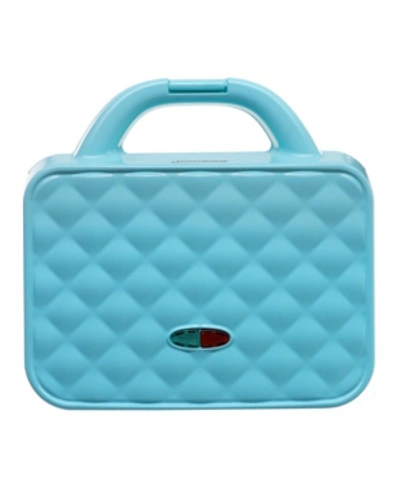 Brentwood Appliances Couture Purse Design Dual Waffle Maker In Blue
