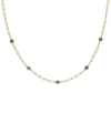 Macy's Swiss Blue Topaz Paperclip Link 18" Statement Necklace (4 Ct. T.w.) In Sterling Silver (also In Amet In Amethyst