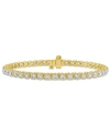 Macy's Igi Certified Diamond Tennis Bracelet (4 Ct. T.w.) In 14k White Gold Or 14k Yellow Gold In Yellow Gold