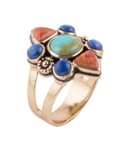 Barse Bronco Multi Stone Ring In Multi-stone