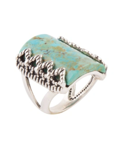 Barse Bazaar Statement Ring In Turquoise