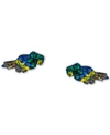 Giani Bernini Multicolor Crystal Parrot Stud Earrings In Sterling Silver, Created For Macy's In Multi