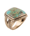 Barse Boulder Statement Ring In Turquoise
