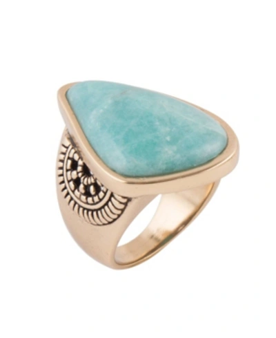 Barse Renew Statement Ring In Amazonite